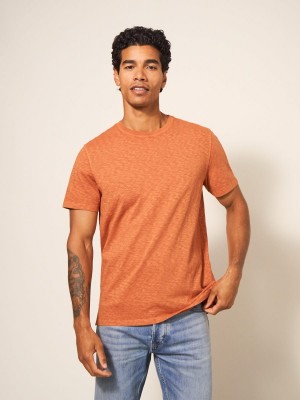 White Stuff Abersoch Short Sleeve Tee Dark Orange | 914628LSY