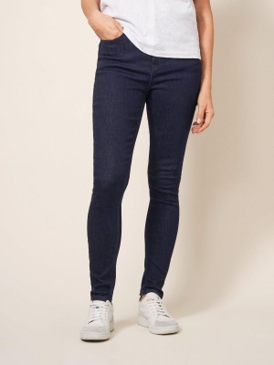 White Stuff Amelia Skinny Jeans Dk Denim | 094738HOR