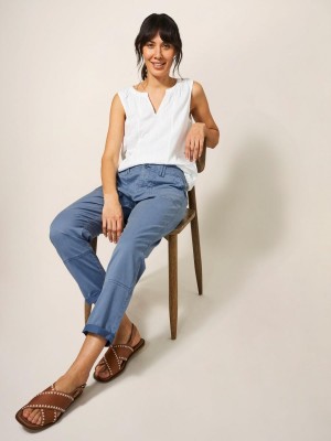 White Stuff Blaire Trouser Light Blue | 365027IJG