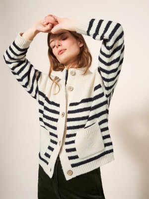 White Stuff Bonnie Cardi Ivory Multi | 374285VLH