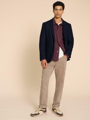 White Stuff Heath Regular Fit Blazer Dark Navy | 869124FEK