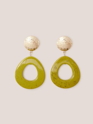 White Stuff Jasmine Resin Earring Chartreuse Multi | 940361TKQ