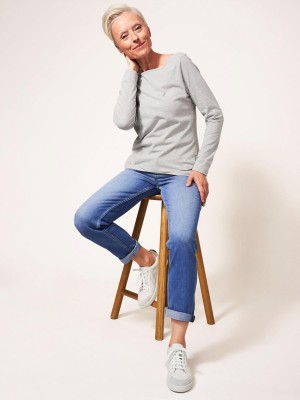 White Stuff Katy Relaxed Slim Jean Light Denim | 547320GMK