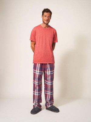 White Stuff Moorland Flannel Pj Trouser Plum Multi | 140367WOC