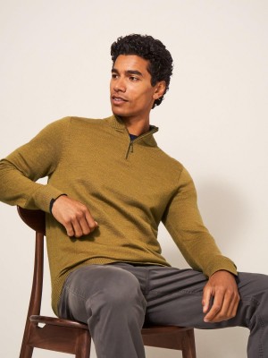 White Stuff Newport Merino Jumper Mid Green | 102576IEV