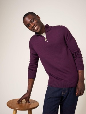 White Stuff Newport Merino Jumper Mid Plum | 452918SRL