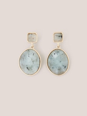 White Stuff Pebble Drop Earrings Light Grey | 219846XTU