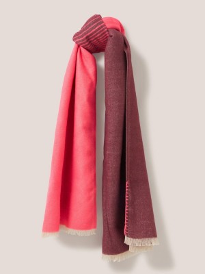 White Stuff Selma Midweight Scarf Bright Pink | 895617XUZ