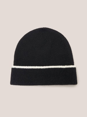 White Stuff Sienna Knit Beanie Black Multi | 792461QYK