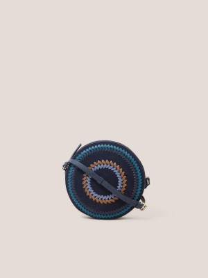 White Stuff Whipstitch Circular Bag Navy Multi | 321540RYA