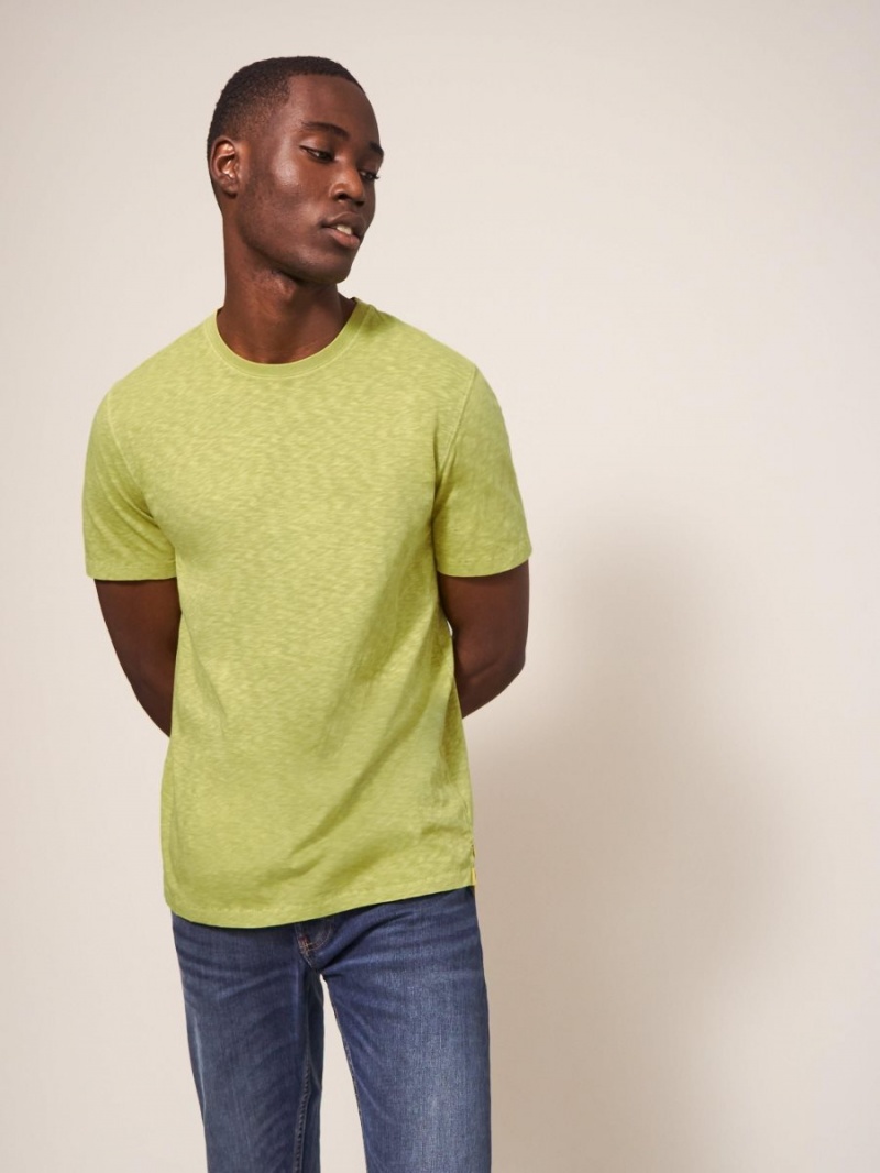 White Stuff Abersoch Short Sleeve Tee Bright Green | 698014ILF