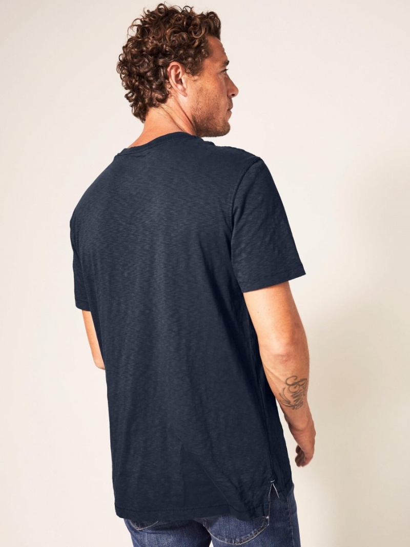 White Stuff Abersoch Short Sleeve Tee Dark Navy | 319826LKO