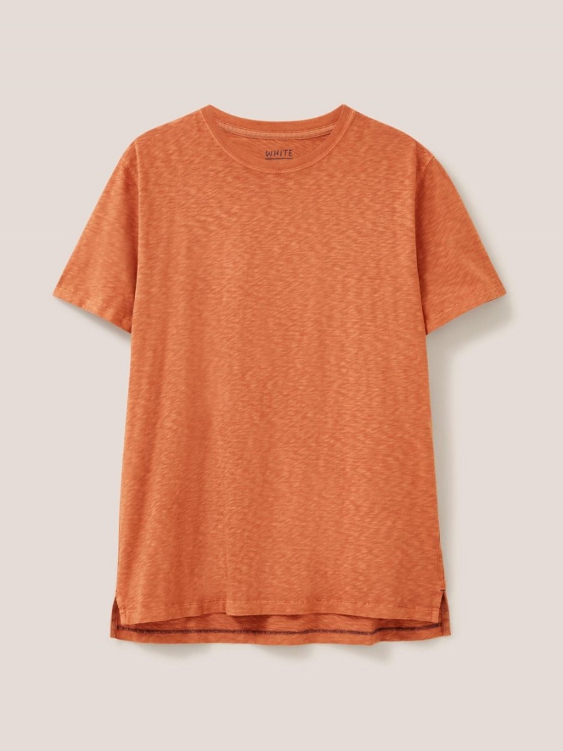 White Stuff Abersoch Short Sleeve Tee Dark Orange | 914628LSY