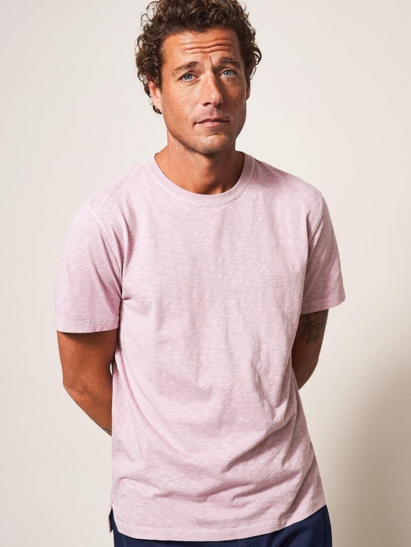 White Stuff Abersoch Short Sleeve Tee Light Purple | 268401TDR