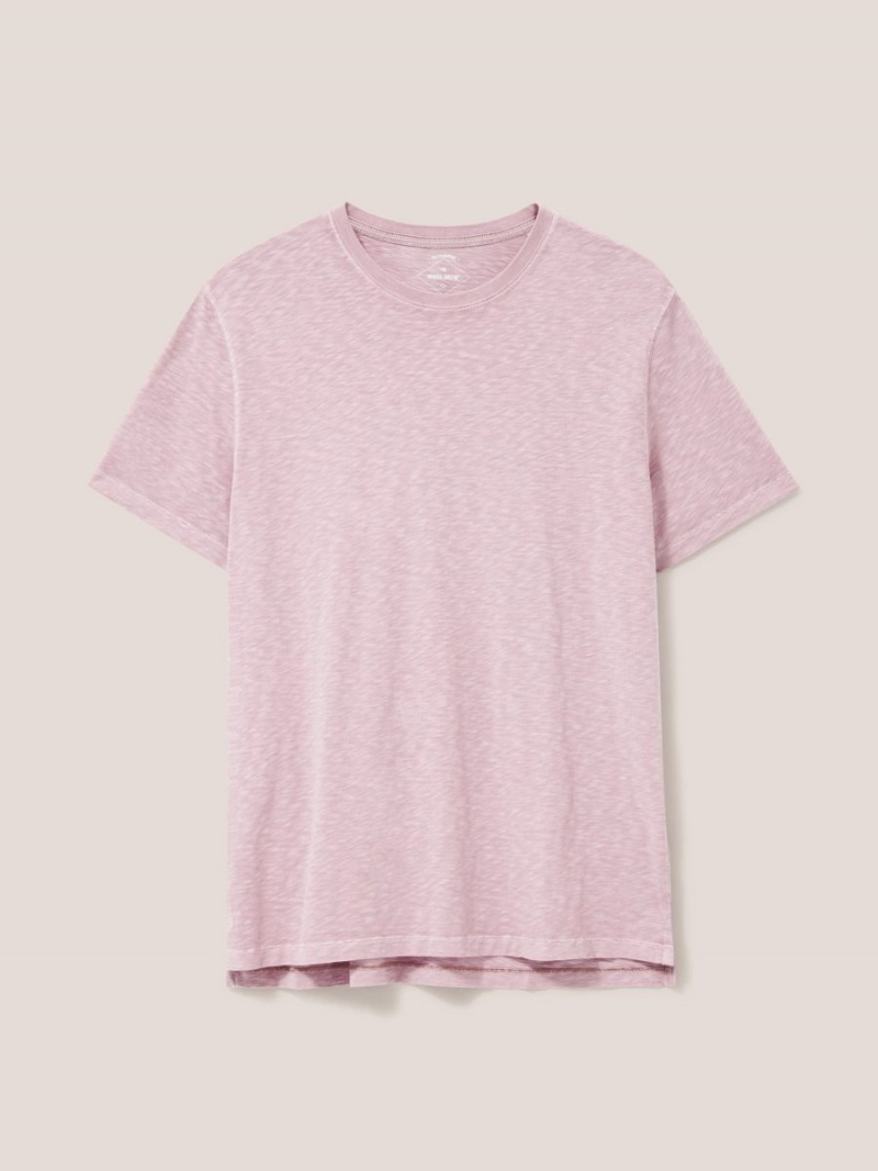 White Stuff Abersoch Short Sleeve Tee Light Purple | 268401TDR