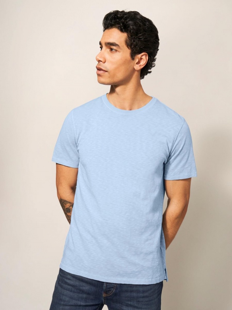 White Stuff Abersoch Short Sleeve Tee Light Blue | 275689ISE