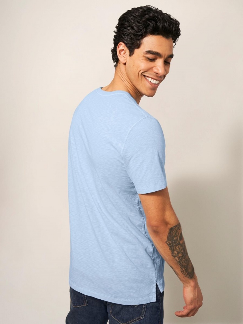 White Stuff Abersoch Short Sleeve Tee Light Blue | 275689ISE