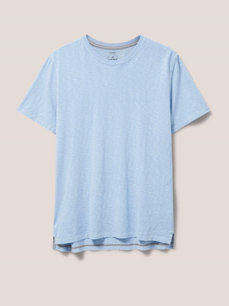 White Stuff Abersoch Short Sleeve Tee Light Blue | 275689ISE