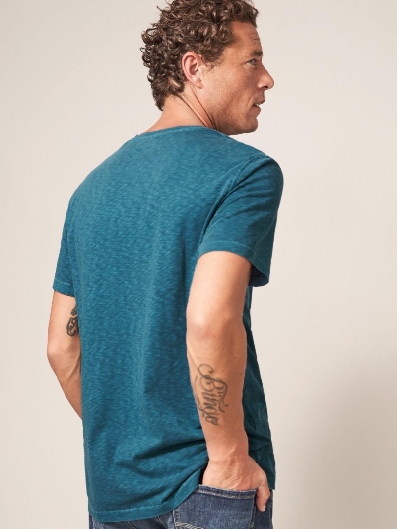 White Stuff Abersoch Short Sleeve Tee Mid Teal | 251839VAL