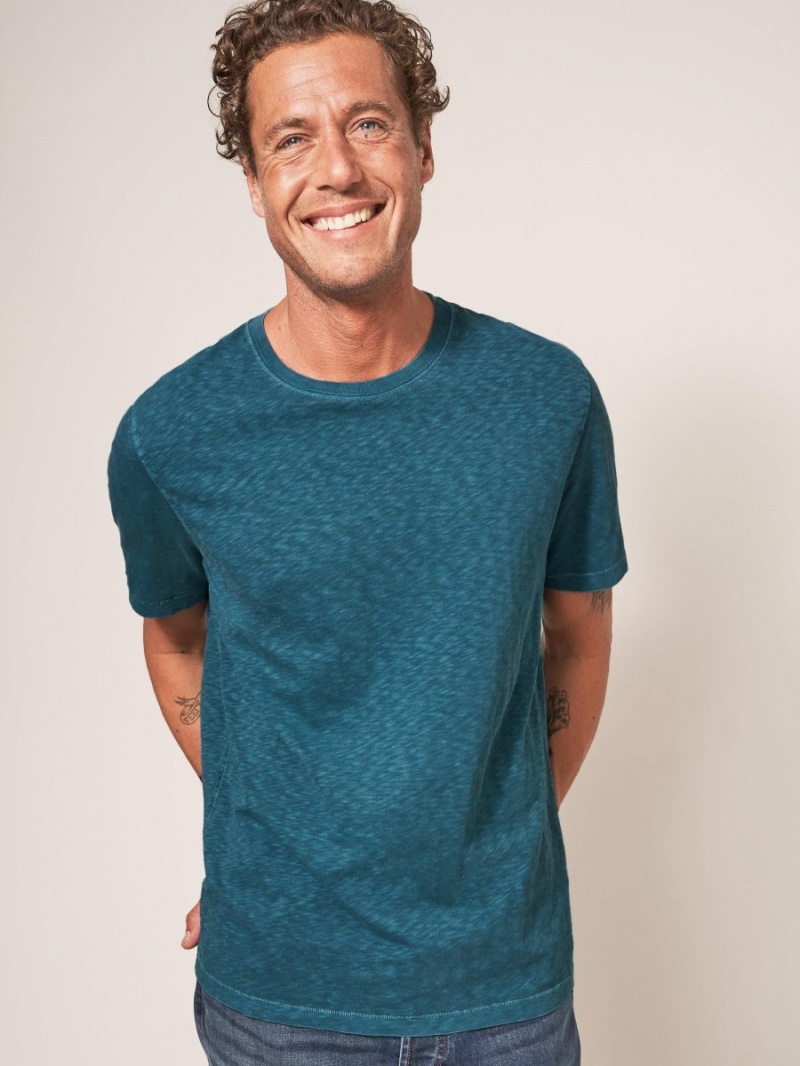 White Stuff Abersoch Short Sleeve Tee Mid Teal | 251839VAL