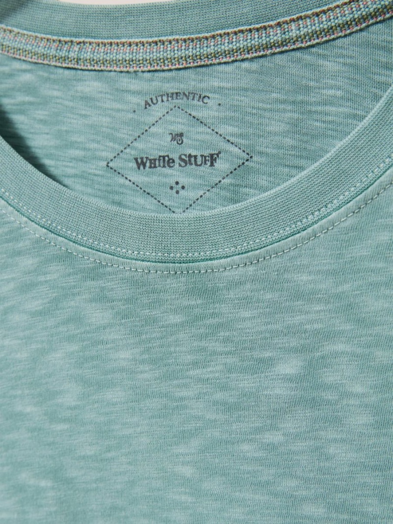 White Stuff Abersoch Short Sleeve Tee Mint Green | 467280BWN