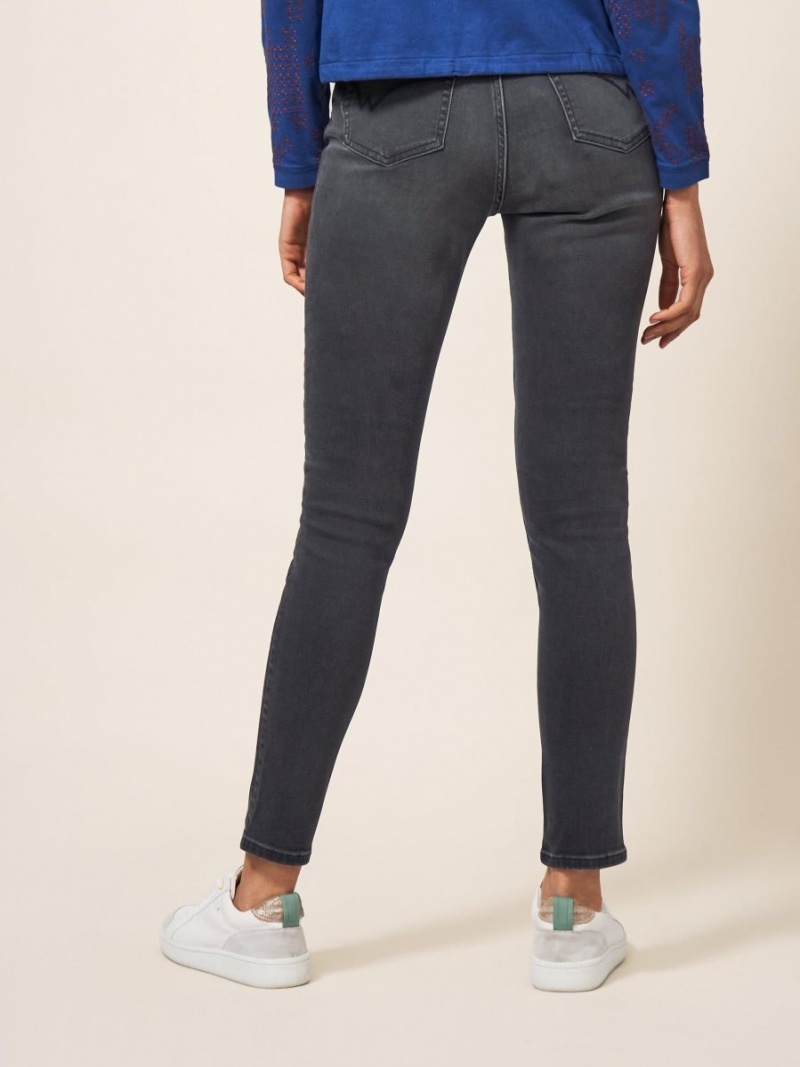 White Stuff Amelia Skinny Leg Jeans Charcoal Grey | 538124IRK