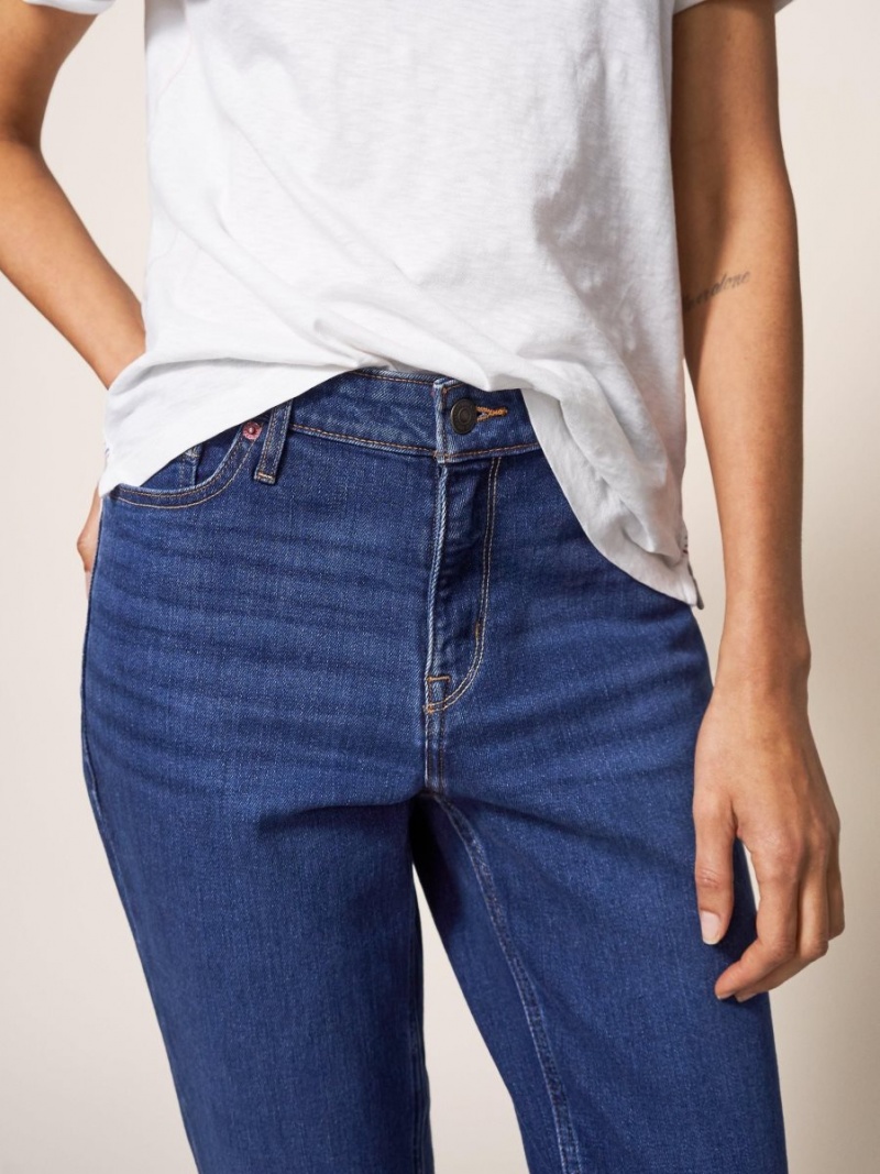 White Stuff Brooke Straight Jeans Mid Denim | 951267TFC