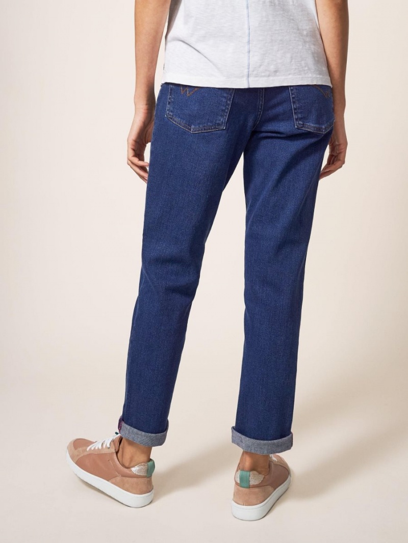 White Stuff Brooke Straight Jeans Mid Denim | 951267TFC