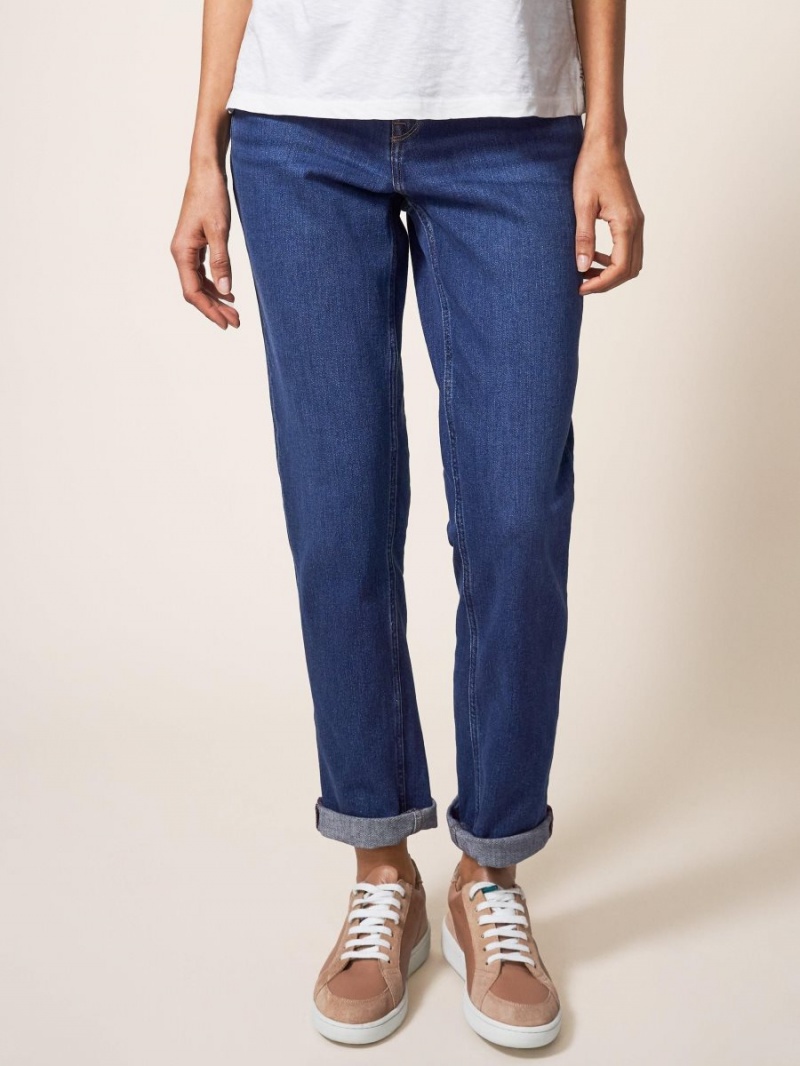 White Stuff Brooke Straight Jeans Mid Denim | 951267TFC