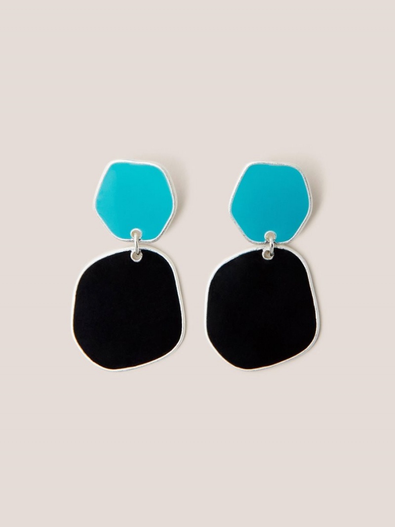 White Stuff Calia Enamel Earring Blue Multi | 825419WMC