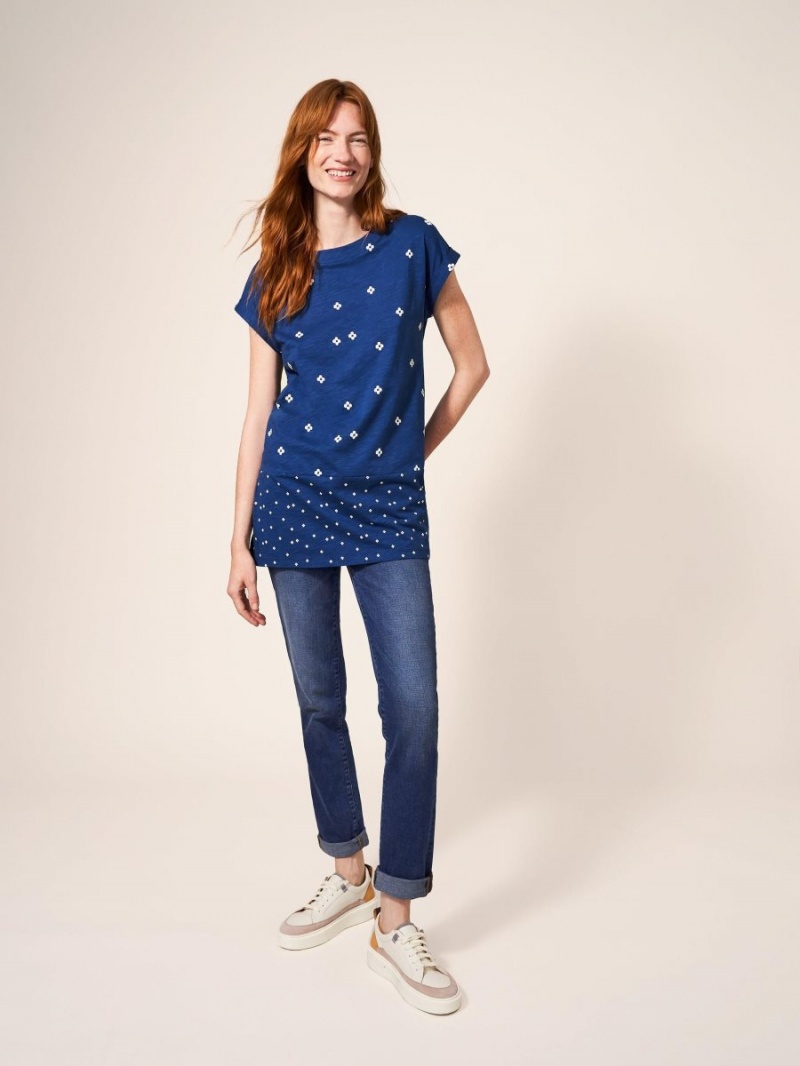 White Stuff Carrie Tunic Navy Print | 079413OBL