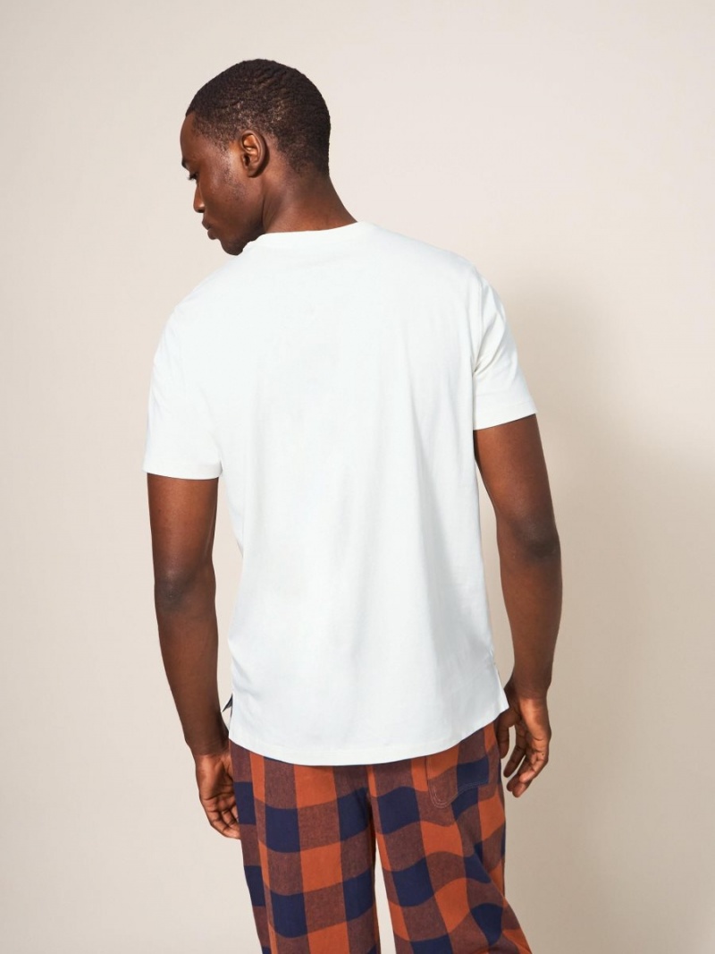 White Stuff Chairman Graphic Tee Natural White | 497152HLQ