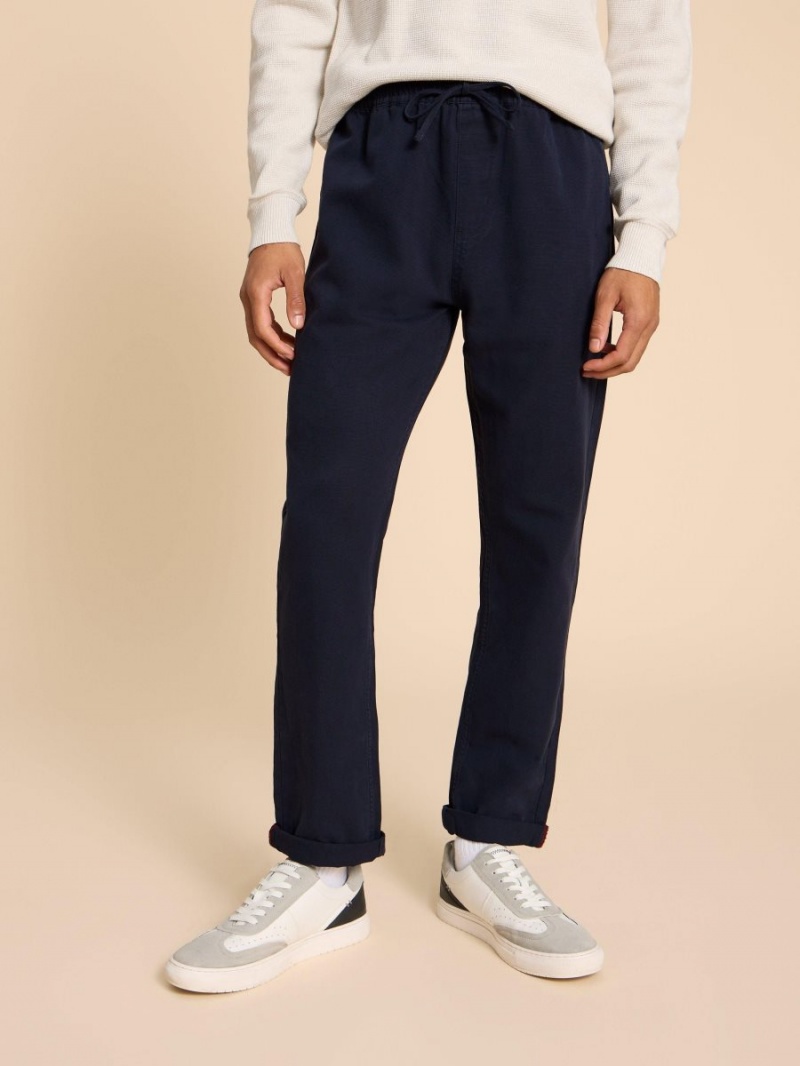 White Stuff Dempsey Drawstring Trouser Dark Navy | 314280XHI