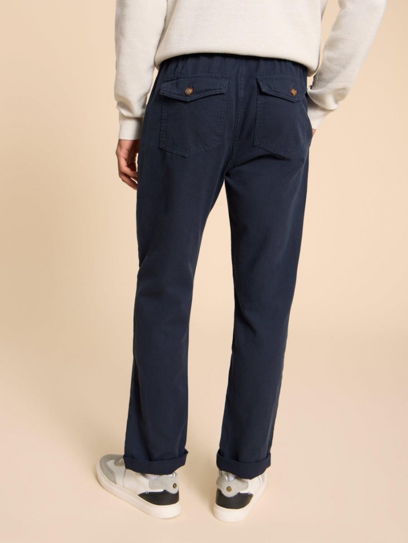 White Stuff Dempsey Drawstring Trouser Dark Navy | 314280XHI