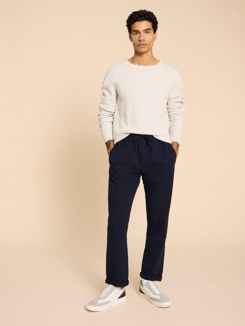 White Stuff Dempsey Drawstring Trouser Dark Navy | 314280XHI