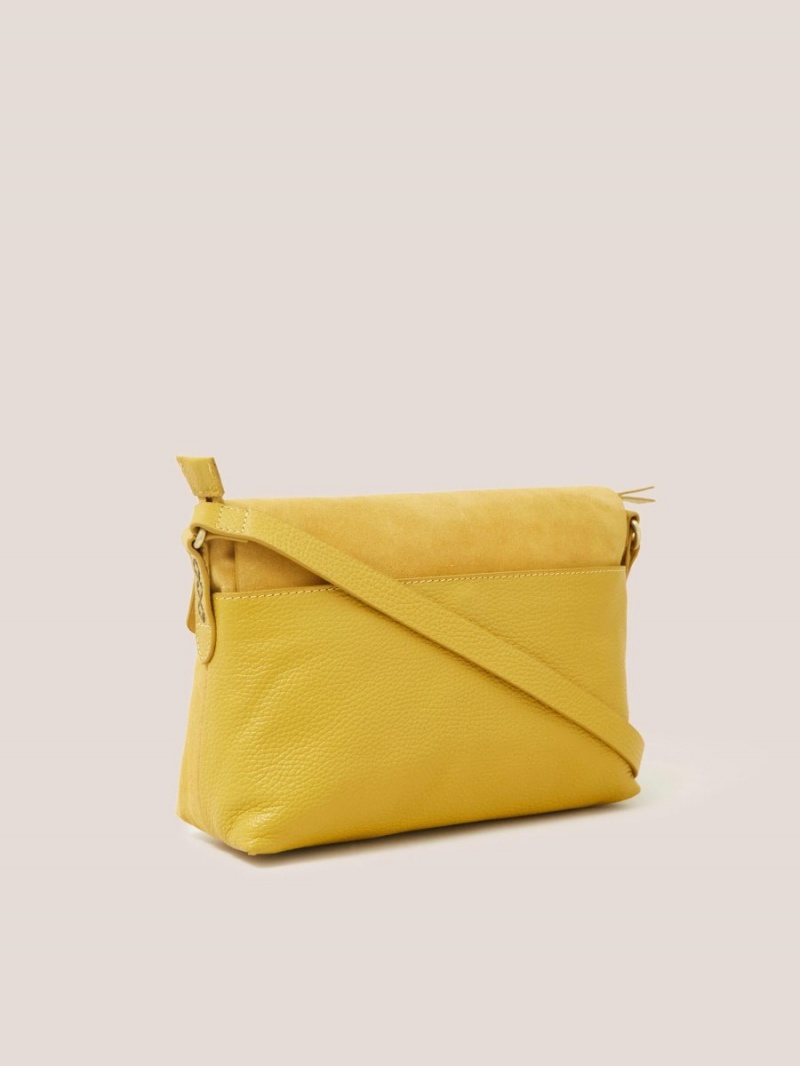 White Stuff Elena Crossbody Bag Mid Chartreuse | 854019DFW