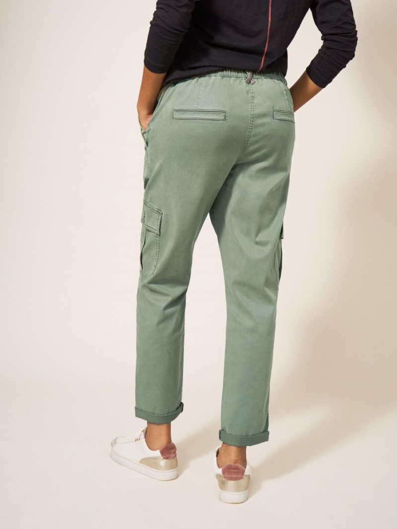 White Stuff Everleigh Cargo Trouser Mid Green | 872653AIN