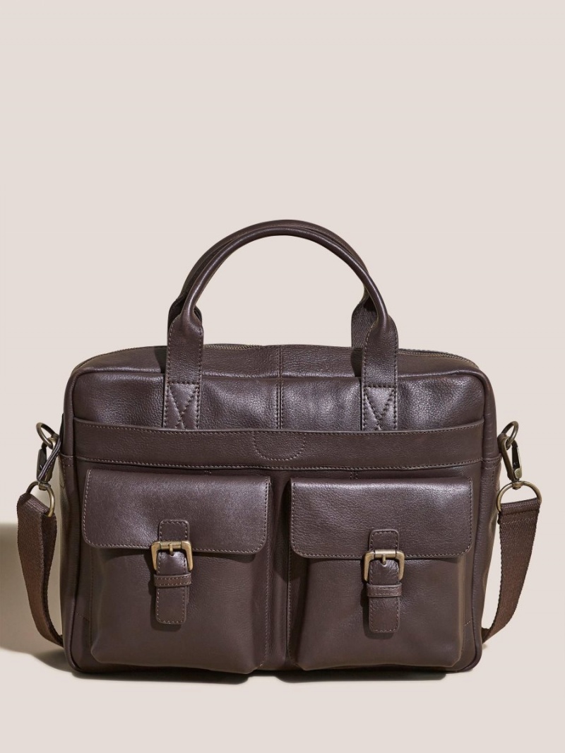 White Stuff Finn Work Bag Dark Brown | 713204HWC