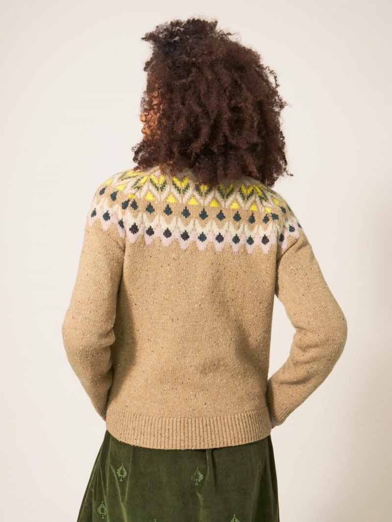 White Stuff Flora Fairisle Natural Multi | 205376WIG