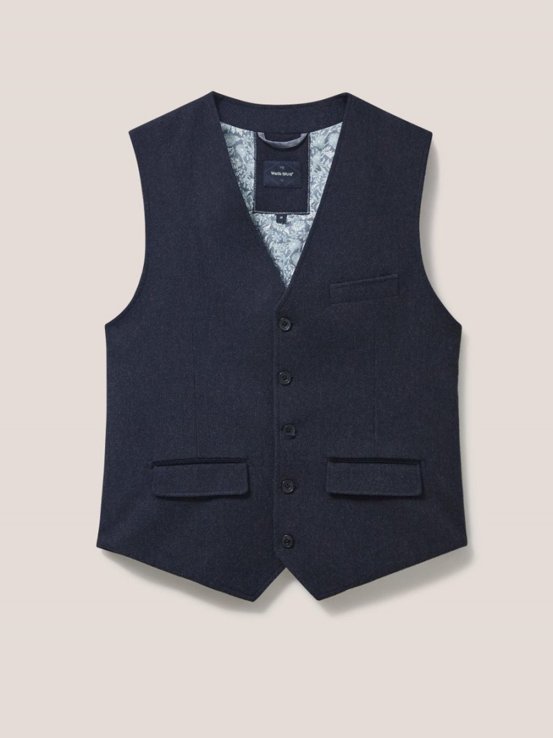 White Stuff Heath Regular Fit Waistcoat Dark Navy | 480953NBC