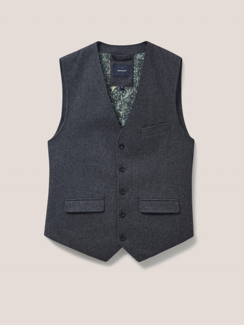 White Stuff Heath Waistcoat Charcoal Grey | 063519ZGN