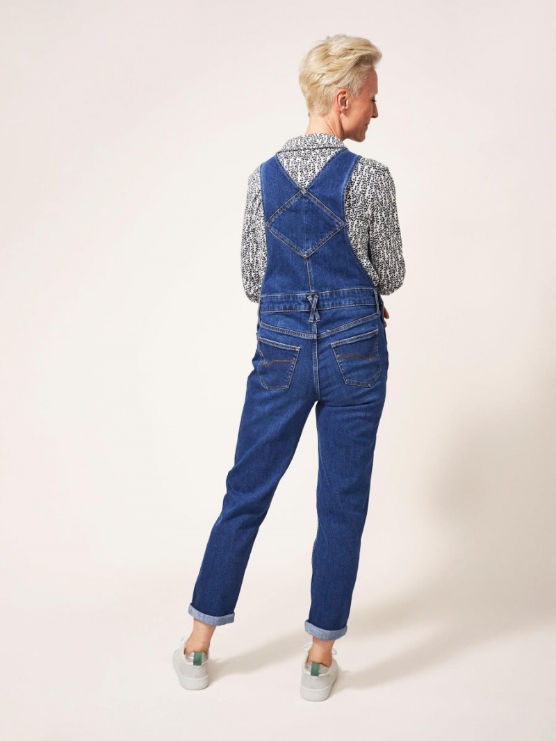 White Stuff Isabelle Denim Dungaree Mid Denim | 513870TKS