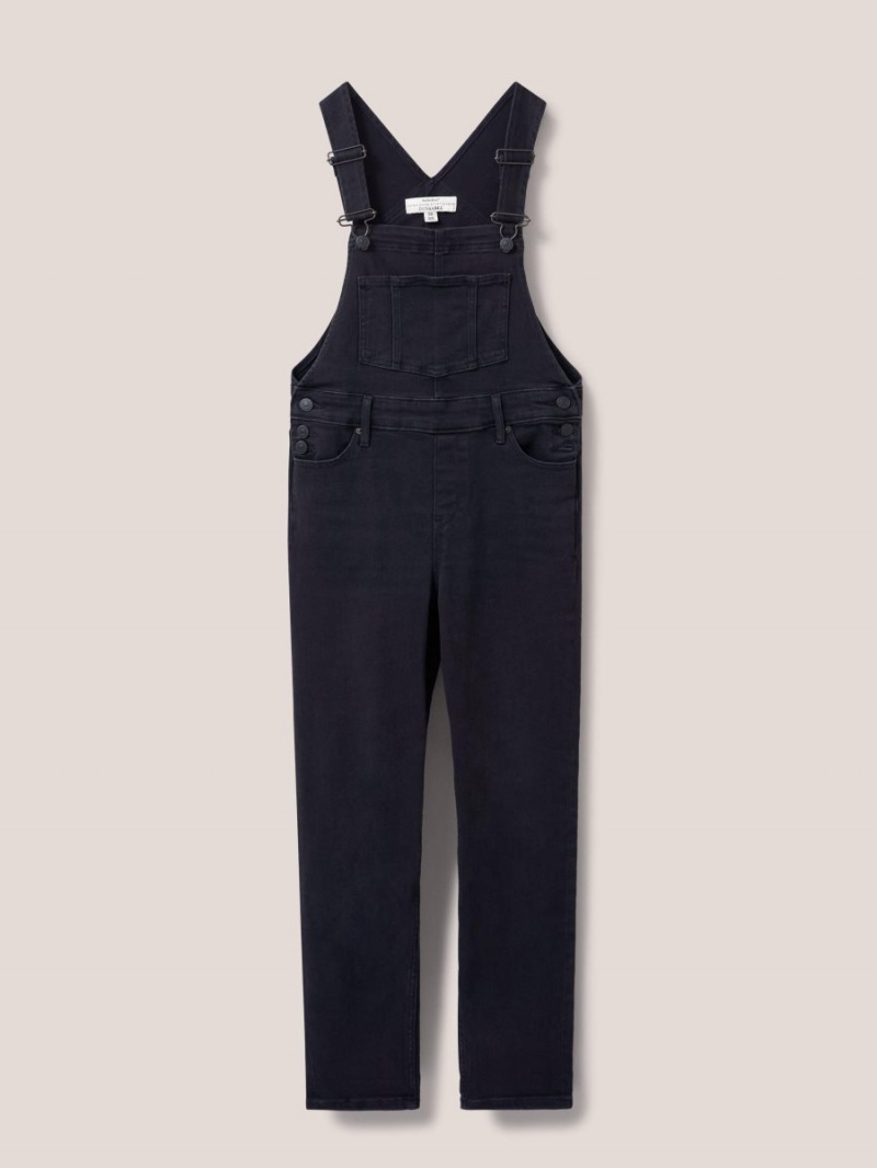 White Stuff Isabelle Dungaree Washed Black | 745891OSN