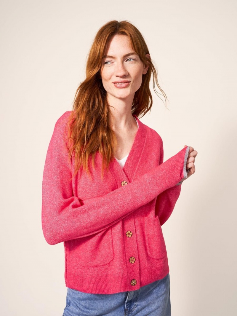 White Stuff Jamie Cardi Bright Pink | 650724RIY