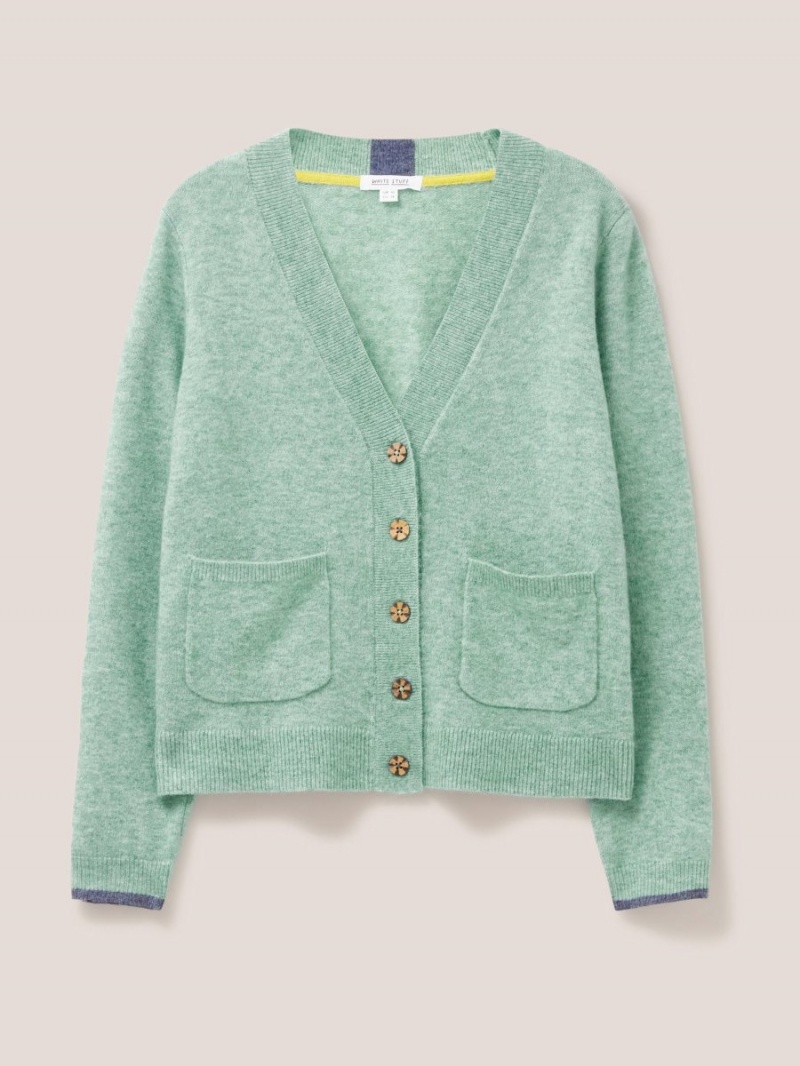 White Stuff Jamie Cardi Light Green | 624798HNP