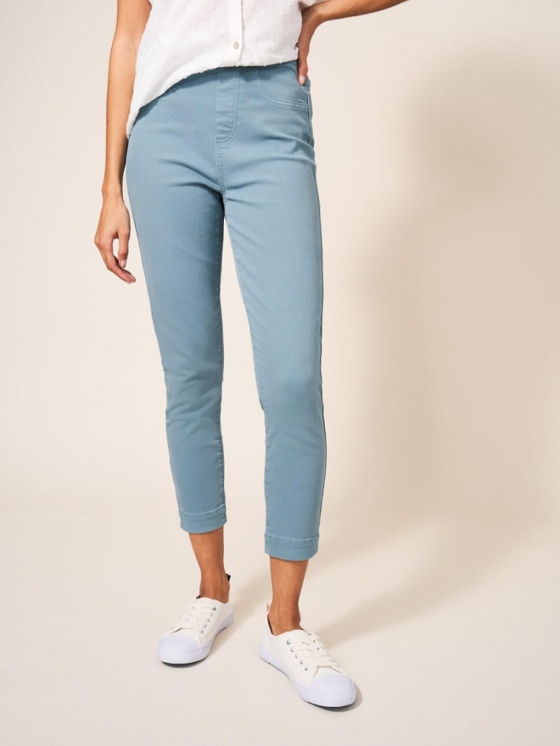 White Stuff Janey Cropped Jegging Mid Teal | 078216GWC