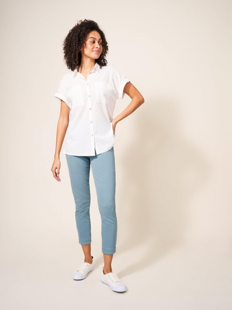 White Stuff Janey Cropped Jegging Mid Teal | 078216GWC