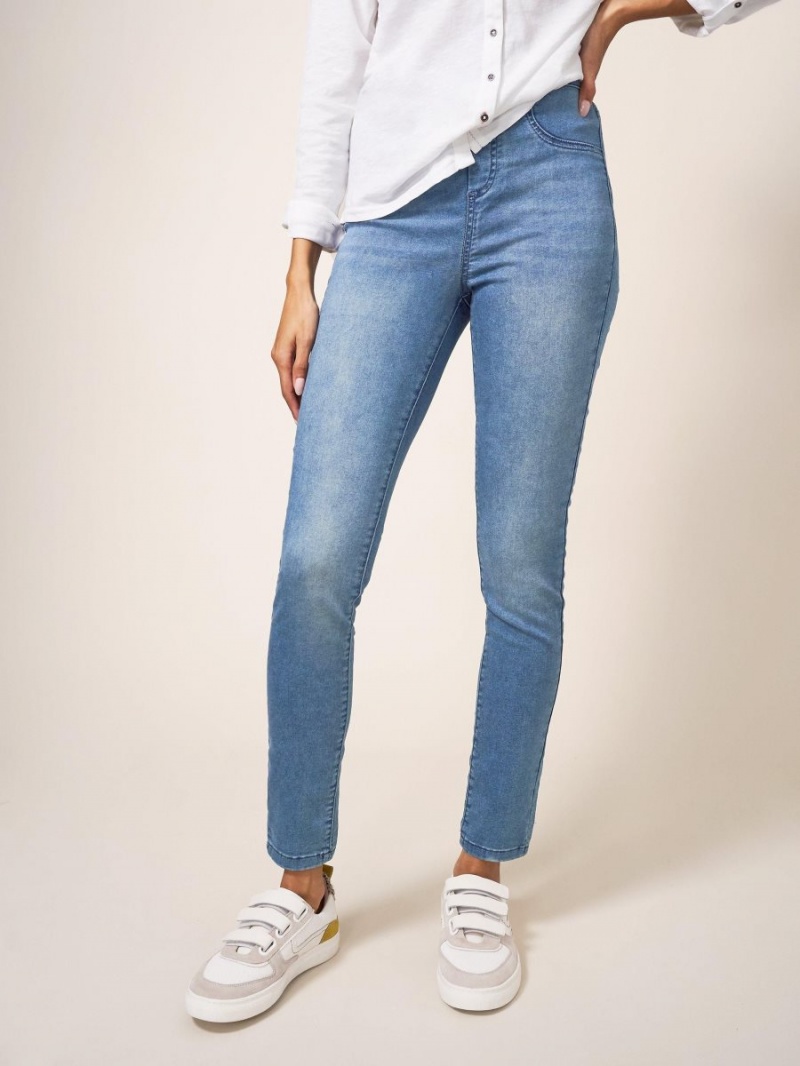 White Stuff Janey Stretch Jegging Light Denim | 789360ZUN