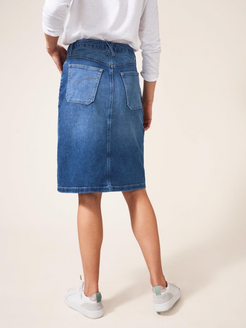 White Stuff Jemma Denim Skirt Mid Denim | 762543RLZ