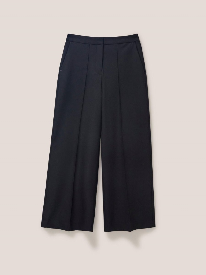 White Stuff Jenny Wide Leg Trouser Pure Black | 863574OSP